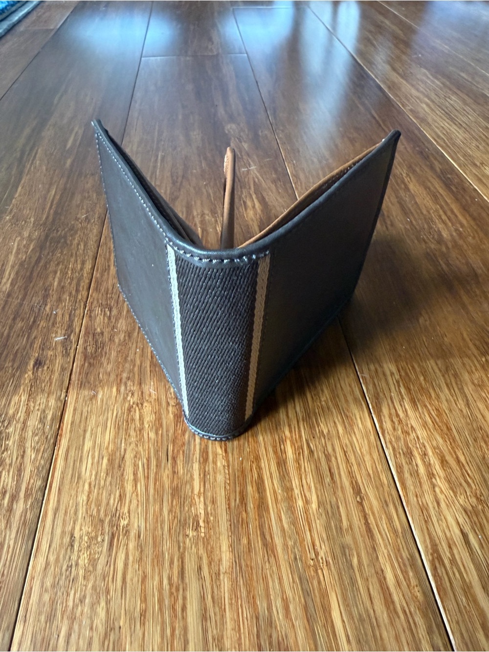 Unused Coach Men's Leather Bifold Wallet in Charcoal Gray - Picture 11 of 11